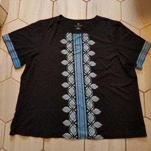 Lands End Short Sleeve Swim Tee Rashguard